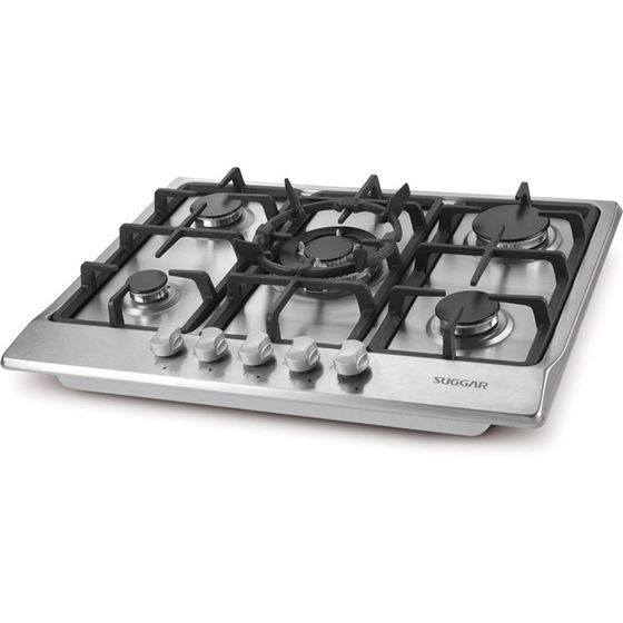 Cooktop 5 Bocas Suggar Inox – Gás Bivolt – Fg7505ix