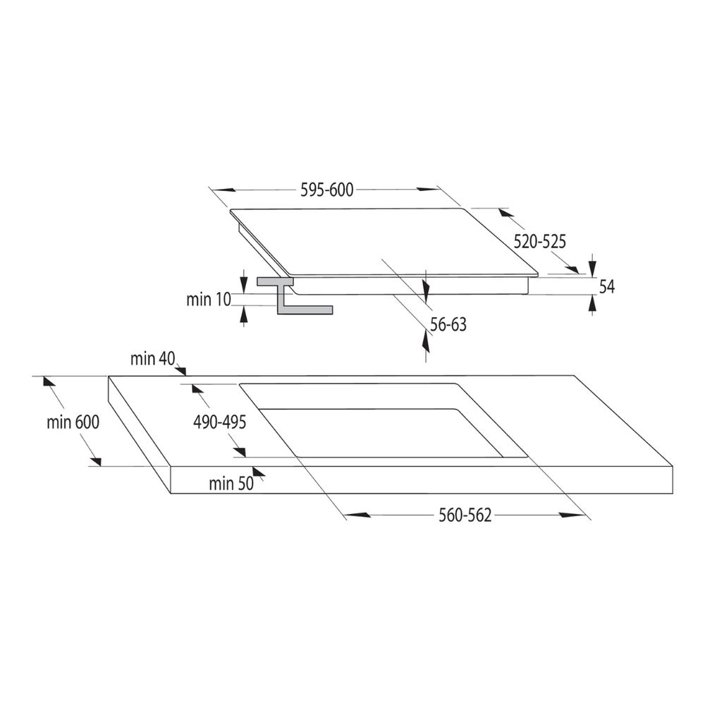 Cooktop Gorenje Elétrico Indução 4 Zonas 60 cm 220V IT643BSC7