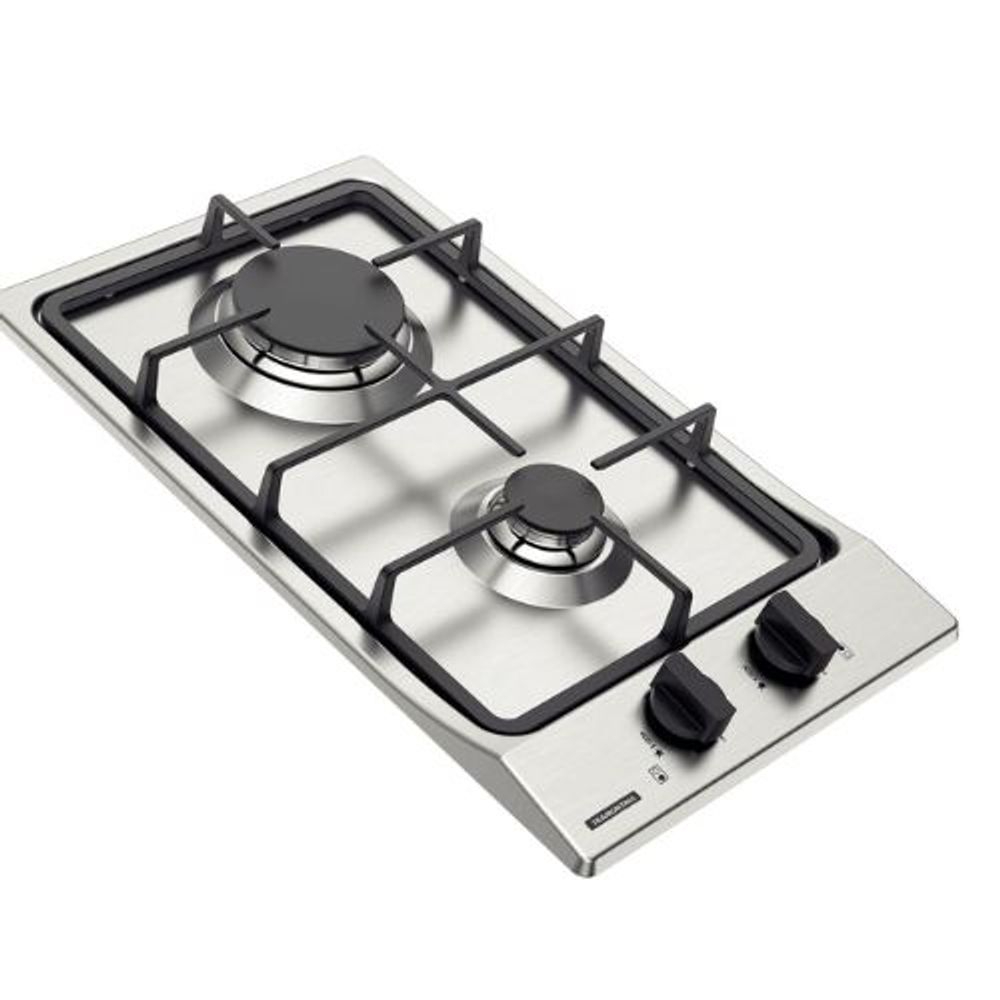 Cooktop Tramontina à Gás 30Cm 2 Bocas Dominó Inox Bivolt 94700/401